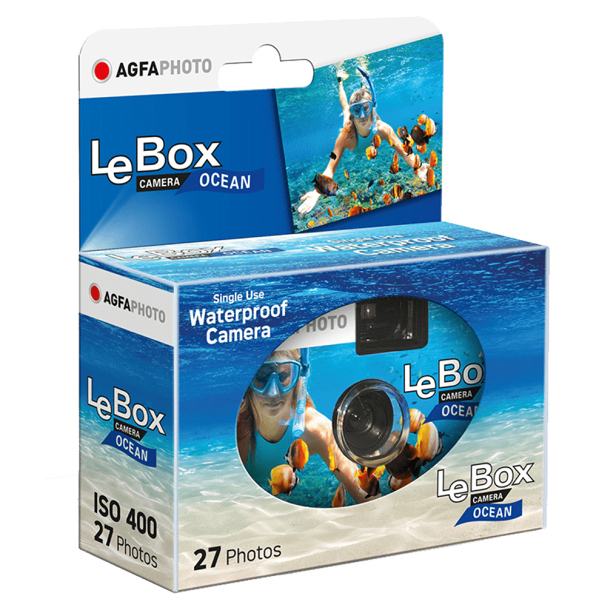 AgfaPhoto LeBox Single Use Camera with Flash - 27 Exp.