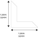 3L Photo Corners Clear Large 32mm x 250