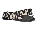 Black Creme Tapestry Neck Strap - D RINGS NOT INCLUDED