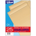 Brown Self Seal Envelopes 25 Pack (C4 324x229mm)