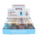 Folding Reading Glasses With Leatherette Pouch
