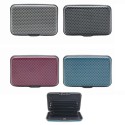 Graphite Check Credit Card Holder