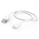 Hama Charging Cable, USB-A - Lightning, 1 m, white
