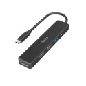 Hama USB-C Hub, Multiport, 5 Ports, 3 x USB-A, USB-C, HDMI™