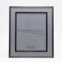Impressions Silver plated Linen Insert Photo Frame