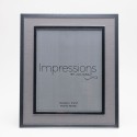 Impressions Silver plated Linen Insert Photo Frame