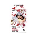 Instax Mini Heart Sketch Instant Film 