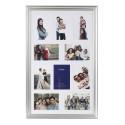 Metro Multi Aperture 10 Silver Photo Frame