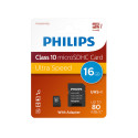 Philips Micro SDHC Memory Card with Adapter Class 10 UHS-I 16GB
