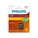 Philips Micro SDHC Memory Card with Adapter Class 10 UHS-I 256gb