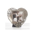 Rustic Steel Lace Heart 3x3 Frame 