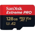 SanDisk Extreme PRO 128GB micro SDXC with adapter 