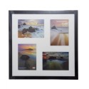 Small Lindley Black 4 Aperture Frame 7x5