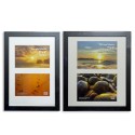Small Lindley Black Double Aperture Frame