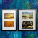 Small Lindley Black Double Aperture Frame