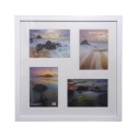 Small Lindley White 4 Aperture Frame 7x5