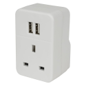 Travel Adaptor (Euro) with Twin USB