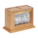 Wooden Photo Box with Pull-Out Albums