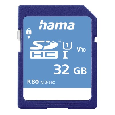 Hama 16GB SDHC Card, UHS-I Class 10, 80MB/s