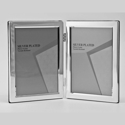 Elegance Silver Plated Rib Edge 6x4 Frame
