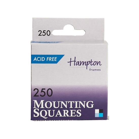 250 White Mounting Squares 