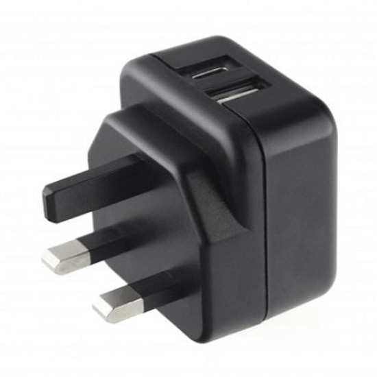 3-Pin Mains Charger 1x USB, 1x USBC 
