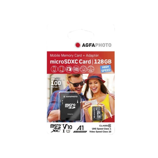 AgfaPhoto 128GB Micro SDXC UHS-1 +Adapter