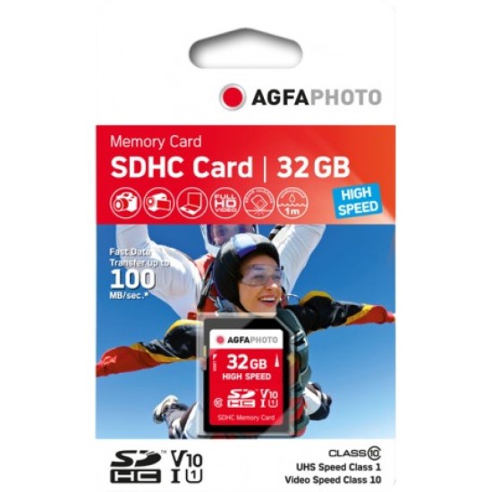 AgfaPhoto 32GB SDHC UHS-1 Class 10