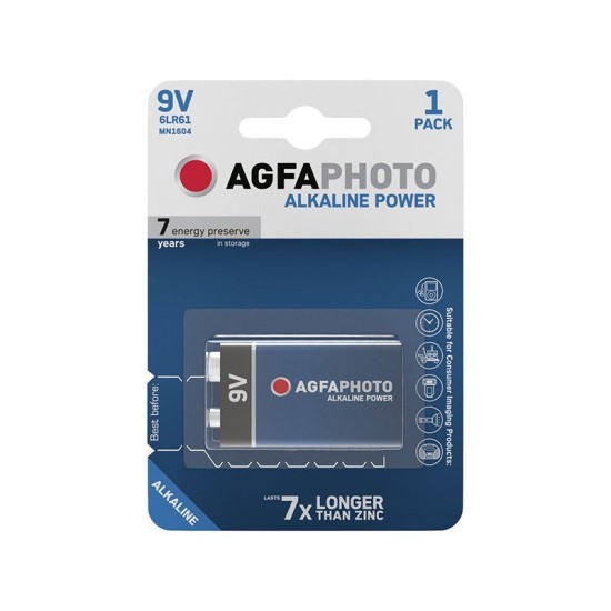 Agfaphoto 9V Alkaline Battery 