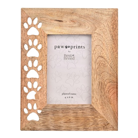 Best of Breed Paw Prints Mango Wood Frame 4