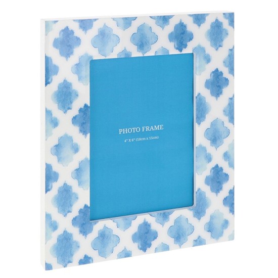 Blue Trellis Photo Frame 6x4