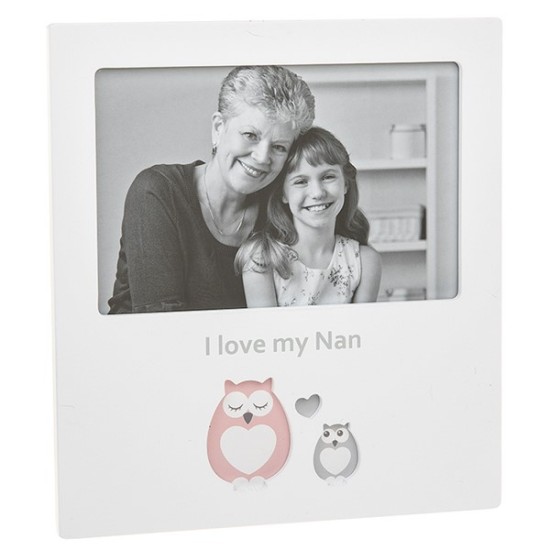 Cut out Owl Love Nan 6x4