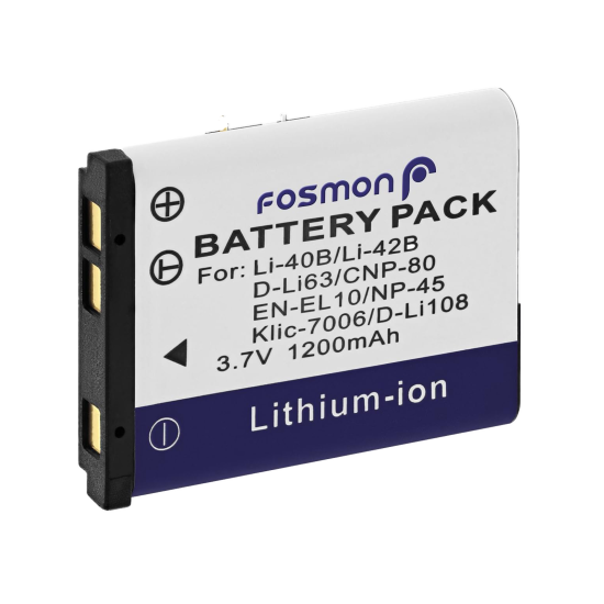 Fosmon Rechargable LI-40B / LI-42B Battery