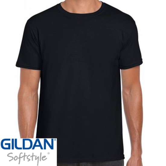 plain black gildan t shirt