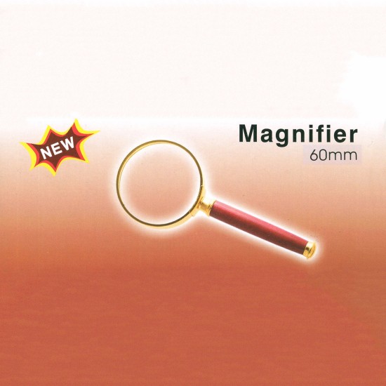 GOLD RIM MAGNIFIER 60MM 4X