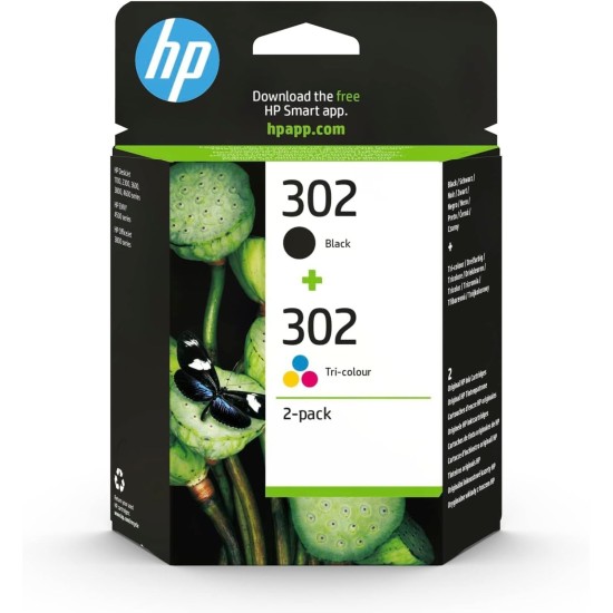 HP 302 Black + Colour (2 Pack)