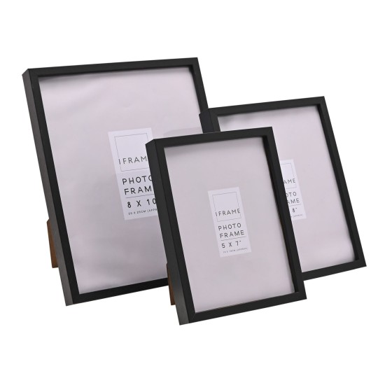 Iframe Black Thin Edge Wooden Frame 