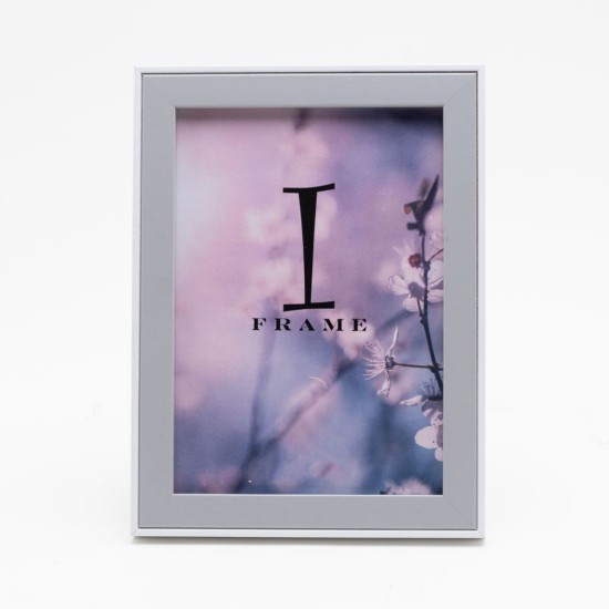 iFrame Grey White Border Photo Frame