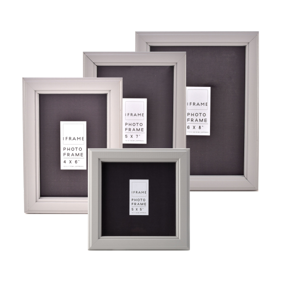 Iframe Grey Wood Finish Photo frame 