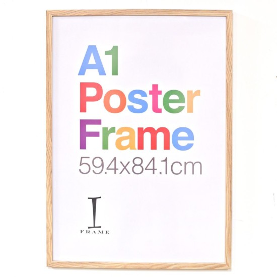 Iframe Poster Wood Finish Frame A1