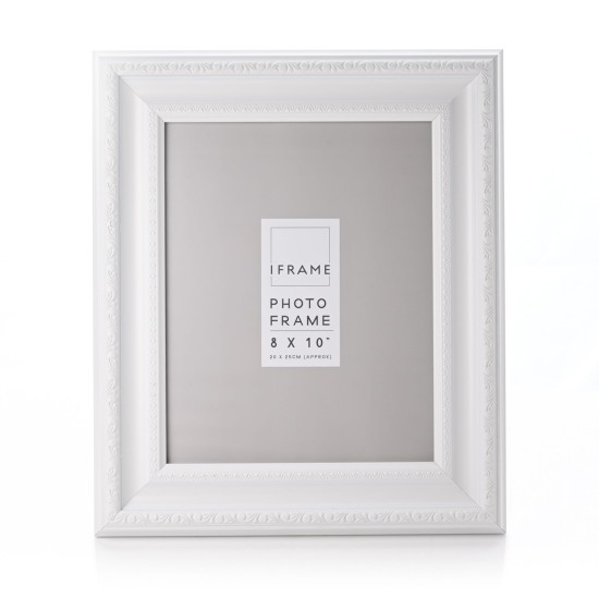 Iframe White Decorative Frame 10x8