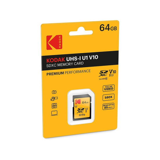 Kodak 64GB SD UHS-I U1 V10 SDXC