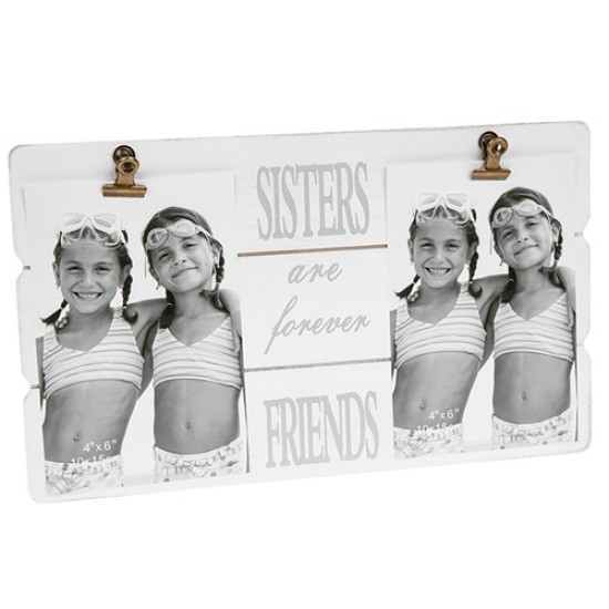 Message Frame Clip Sister Double (6x4)