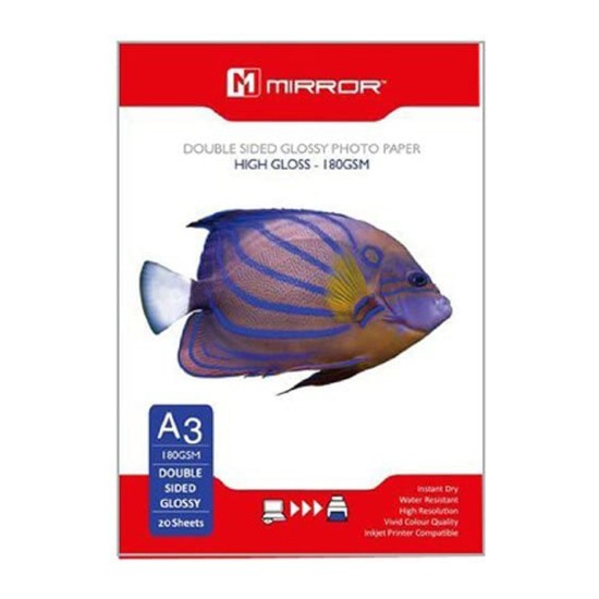 Mirror A3 Gloss 180GSM 20 pack