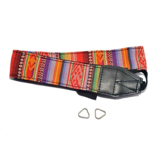 Orange Tapestry Neck Strap