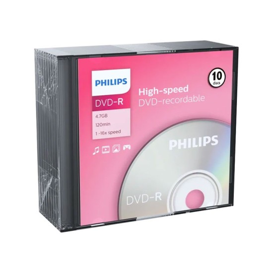 Philips High-speed DVD-R (10 disks)