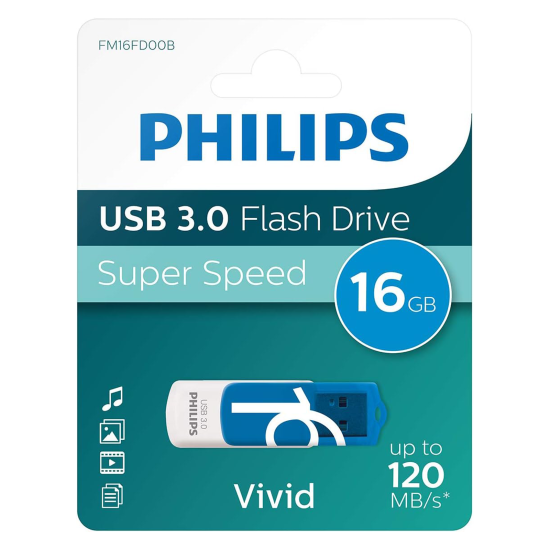 Philips Vivid USB 3.0 Flash Drive 16GB