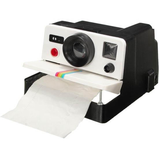 Polaroll Retro Camera-Shaped Toilet Paper Holder