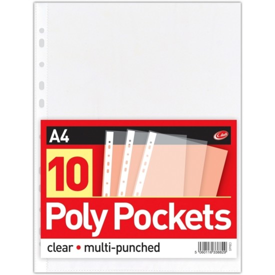 A4 Poly Pockets- 10 pack