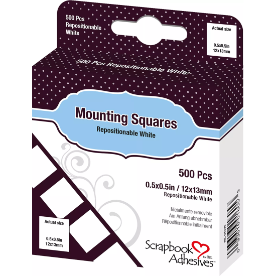 Scrapbook Adhesives Mounting Squares - 500Pcs